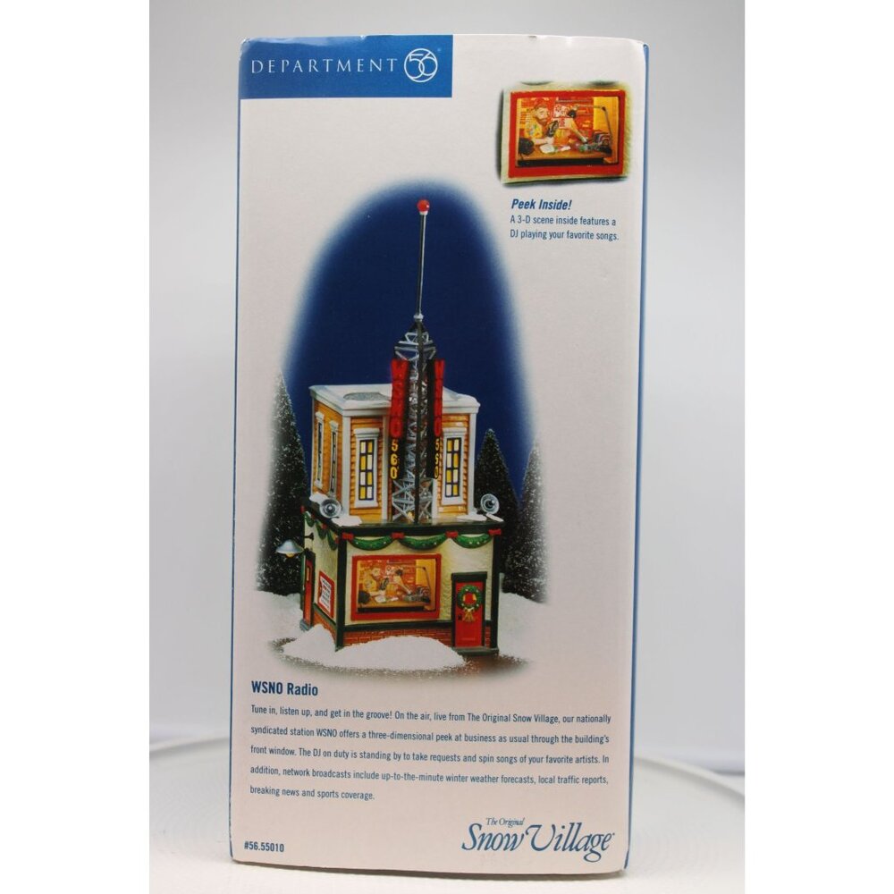 Dept 56 Snow Village - WSNO Radio